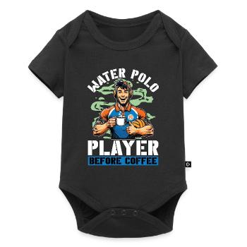 Joueur de water-polo avant d’amer de café pour les sports d’équipe - Body à manches courtes Premium Bébé - noir - Devant