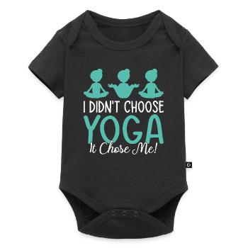 I didn't choose yoga it chose me - Yoga Lover - Baby Premium short-sleeve bodysuit - black - Front