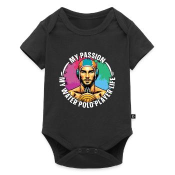 Water Polo My Passion My Water Polo Goalkeeper - Baby Premium short-sleeve bodysuit - black - Front