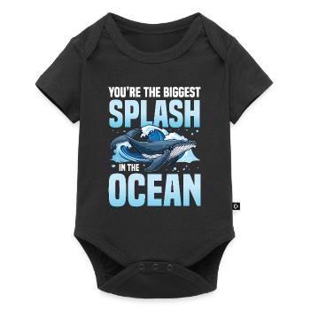 You're The Biggest Splash In The Ocean - Baby Premium Kurzarmbody - Schwarz - Vorne