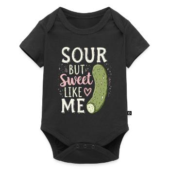 Amateurs de cornichons Humour Blagues dill-ightful Nourriture drôle - Body à manches courtes Premium Bébé - noir - Devant