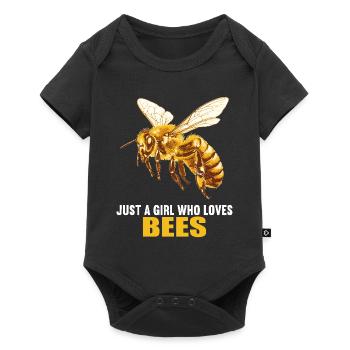 Bees Bee - Baby Premium short-sleeve bodysuit - black - Front