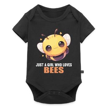 Bees Bee - Baby Premium short-sleeve bodysuit - black - Front