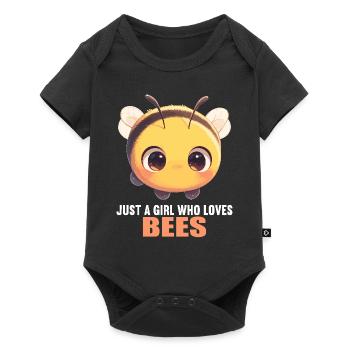 Bees Bee - Baby Premium short-sleeve bodysuit - black - Front