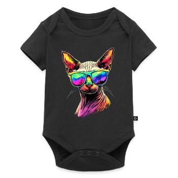 Savannah Cat Cat Mom Cute Serval Leopard Cats - Baby Premium short-sleeve bodysuit - black - Front