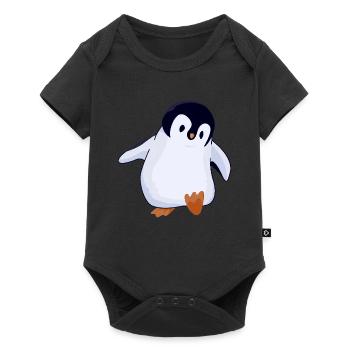 Cute Penguin - Baby Premium short-sleeve bodysuit - black - Front