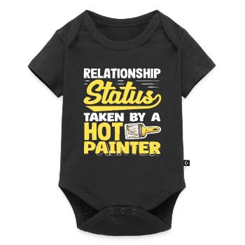 Relationship Status Assigned To Hot Painter - Baby Premium short-sleeve bodysuit - black - Front