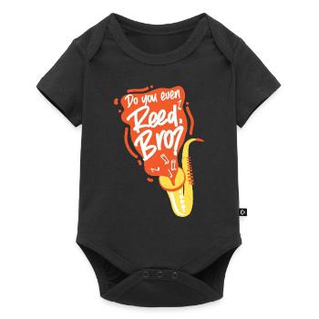 Saxophones Do You Even Reed, Bro? - Baby Premium short-sleeve bodysuit - black - Front