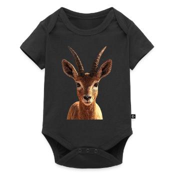 Antelope, Kudu, Gazelle, Africa, Serengeti, Antelope - Baby Premium short-sleeve bodysuit - black - Front
