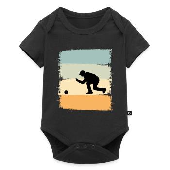 Boule Boccia Boule player - Baby Premium short-sleeve bodysuit - black - Front