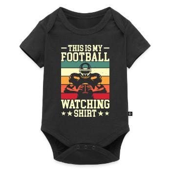 football américain - Body à manches courtes Premium Bébé - noir - Devant