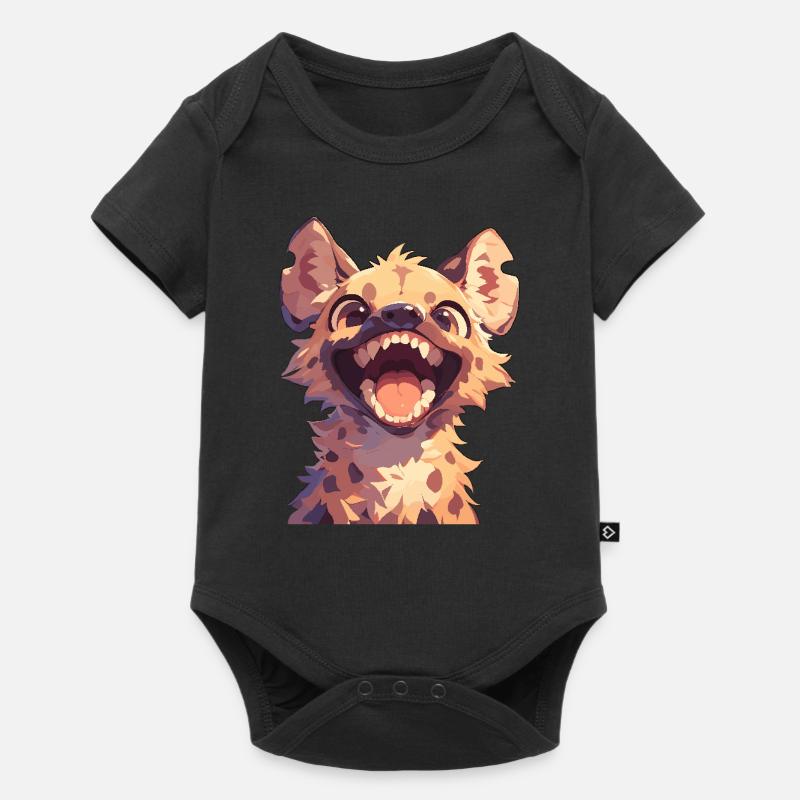 Hyänen Hyäne - Baby Premium Kurzarmbody - Schwarz