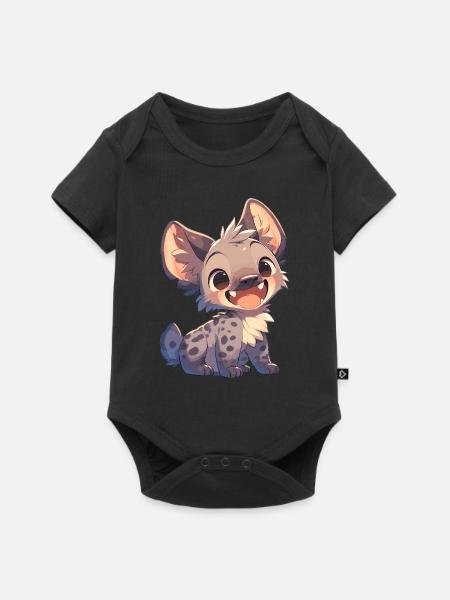 Hyänen Hyäne - Baby Premium Kurzarmbody - Schwarz