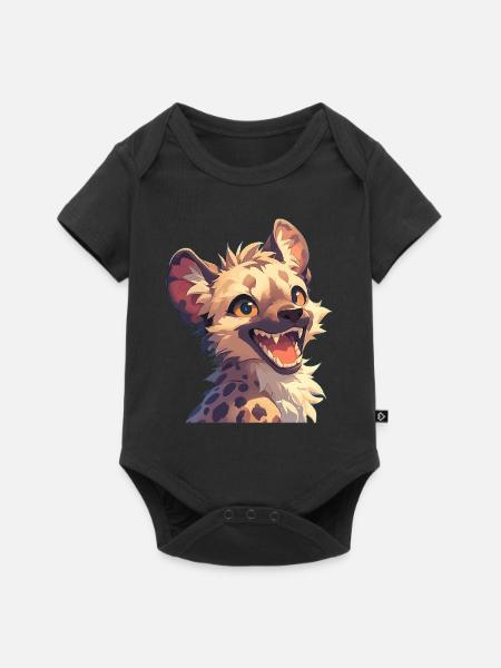 Hyänen Hyäne - Baby Premium Kurzarmbody - Schwarz