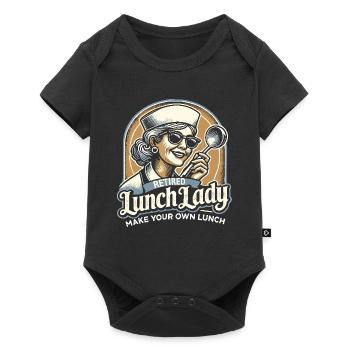 Lunch Lady im Ruhestand Machen Sie Ihr eigenes - Baby Premium Kurzarmbody - Schwarz - Vorne