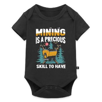 Mining Is A Precious Skill To Have - Baby Premium Kurzarmbody - Schwarz - Vorne