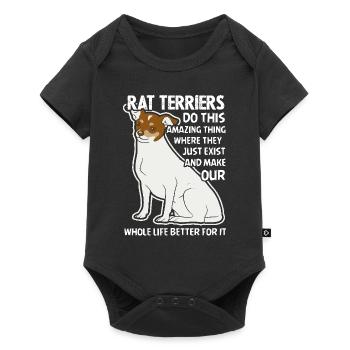 Rat Terriers Do This Amazing Thing - Baby Premium short-sleeve bodysuit - black - Front