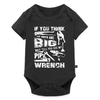 Plumber's Pipe Wrench - Baby Premium short-sleeve bodysuit - black - Front