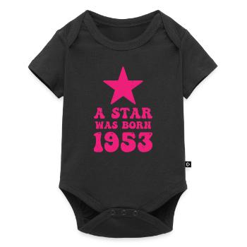 Ein Stern Wurde 1953 Geboren Geburtstag - Baby Premium Kurzarmbody - Schwarz - Vorne