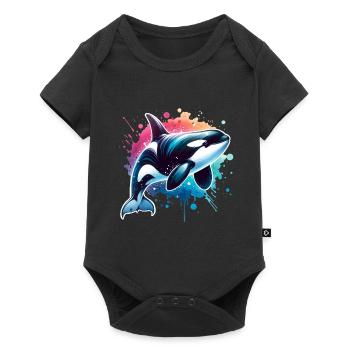 Orque Épaulard - Body à manches courtes Premium Bébé - noir - Devant