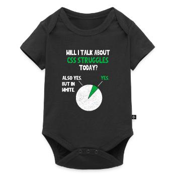 Coder Web Developer Programmer Will I talk about F - Baby Premium Kurzarmbody - Schwarz - Vorne