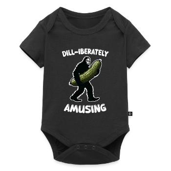 Dill-iberately amusing. Pickle Dill Bigfoot Sasqua - Baby Premium short-sleeve bodysuit - black - Front