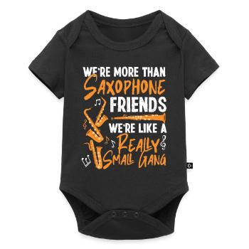 Saxophone Amis Meilleures amies Copains - Body à manches courtes Premium Bébé - noir - Devant