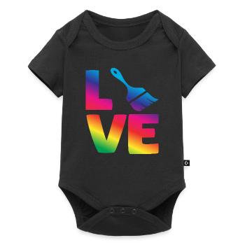 Love for the Painter: Colorful Motif - Baby Premium short-sleeve bodysuit - black - Front