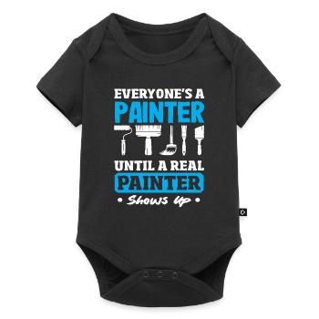 Everyone is a painter until a real painter shows up - Baby Premium short-sleeve bodysuit - black - Front