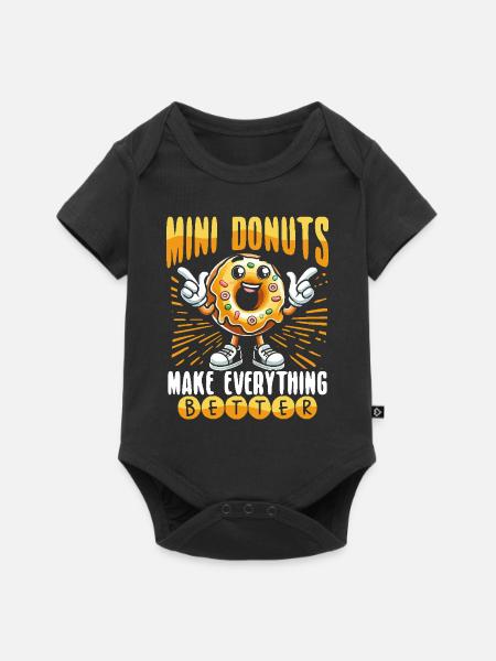Donuts Donut - Baby Premium Kurzarmbody - Schwarz