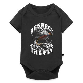 Fly Fishing Fly Angler Respect The Fly - Baby Premium short-sleeve bodysuit - black - Front