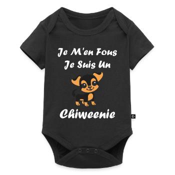 Chiweenie - Body à manches courtes Premium Bébé - noir - Devant