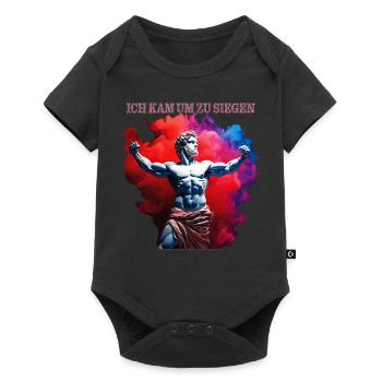 JE SUIS VENU POUR GAGNER - Body à manches courtes Premium Bébé - noir - Devant