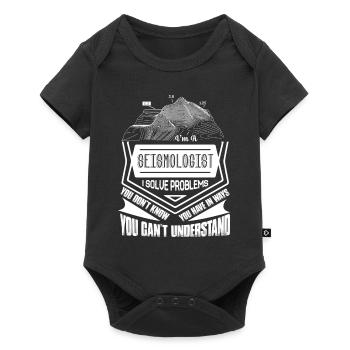 Seismologist I Solve Problems - Baby Premium short-sleeve bodysuit - black - Front