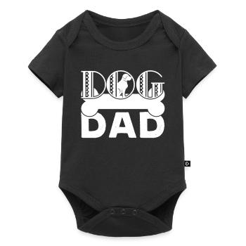 Father's Day Dog Dad - Baby Premium short-sleeve bodysuit - black - Front