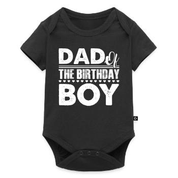 Father's Day Dad Of The Birthday Boy - Baby Premium short-sleeve bodysuit - black - Front