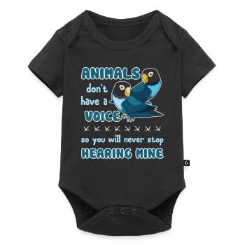Parrot Love Parrot - Baby Premium short-sleeve bodysuit - black - Front