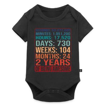 2 ans ! Cadeau d’anniversaire pour les 2 ans - Body à manches courtes Premium Bébé - noir - Devant