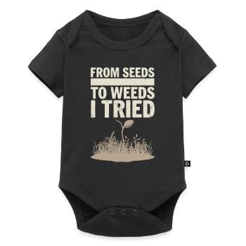 DIY Garden Fights, Gardening, Humor, Plants - Baby Premium short-sleeve bodysuit - black - Front