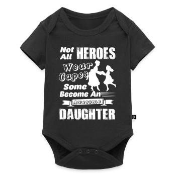 Mother's Day My Daughter My Hero - Baby Premium short-sleeve bodysuit - black - Front