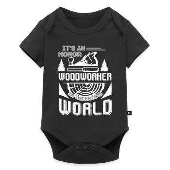 Woodworker Being The Best Woodworker - Baby Premium short-sleeve bodysuit - black - Front