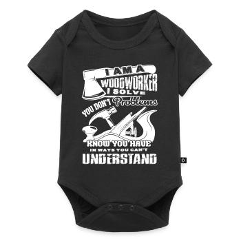 Woodworker I Am A Woodworker - Baby Premium short-sleeve bodysuit - black - Front