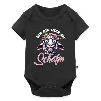 Kölle Alaaf Ich Bin Hier Die Schäfin Sheep Fun - Baby Premium Kurzarmbody - Schwarz - Vorne