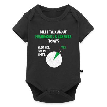 Coder Programmer Will I talk about Funny Quote Hum - Baby Premium short-sleeve bodysuit - black - Front