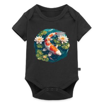 Koi Koi Carpe - Body à manches courtes Premium Bébé - noir - Devant
