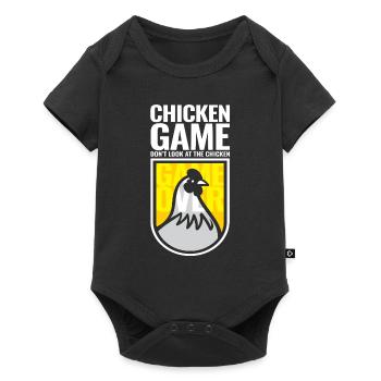 Chicken Game Don ́t Look At The Chicken - Baby Premium short-sleeve bodysuit - black - Front