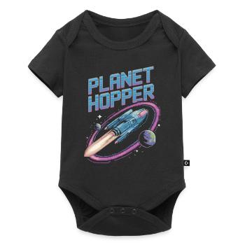 Joueurs sur le thème de l’espace Cosmic Gaming Science-fiction - Body à manches courtes Premium Bébé - noir - Devant