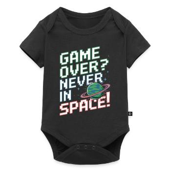 Space-themed players Cosmic Gaming Sci-fi - Baby Premium short-sleeve bodysuit - black - Front