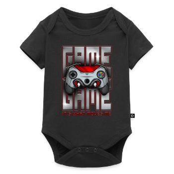 C’est ce qui me fait vibrer Funny Retro Gaming Jeux vidéo - Body à manches courtes Premium Bébé - noir - Devant