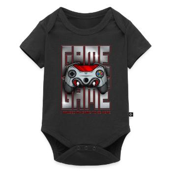 J’ai mis mon jeu en pause pour être ici Jeu vidéo rétro drôle - Body à manches courtes Premium Bébé - noir - Devant